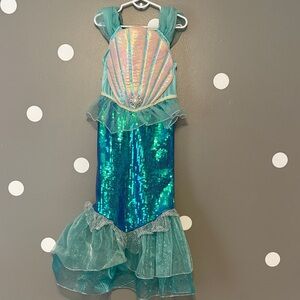 Sparkling Mermaid Costume for Kids - Teal and sparkly